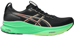 Asics gel-kayano black-vitalgreen