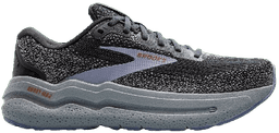 Brooks ghost max ebony-purple-grey