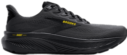 Brooks ghost ebony-black-yellow