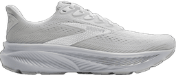 Brooks ghost white-white-grey