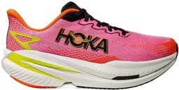 Hoka mach x neonrose-neontangerine