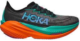 Hoka mach x black-electricaqua